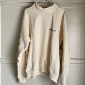 Pacsun FOG Essentials Cream Mock Neck Sweatshirt M